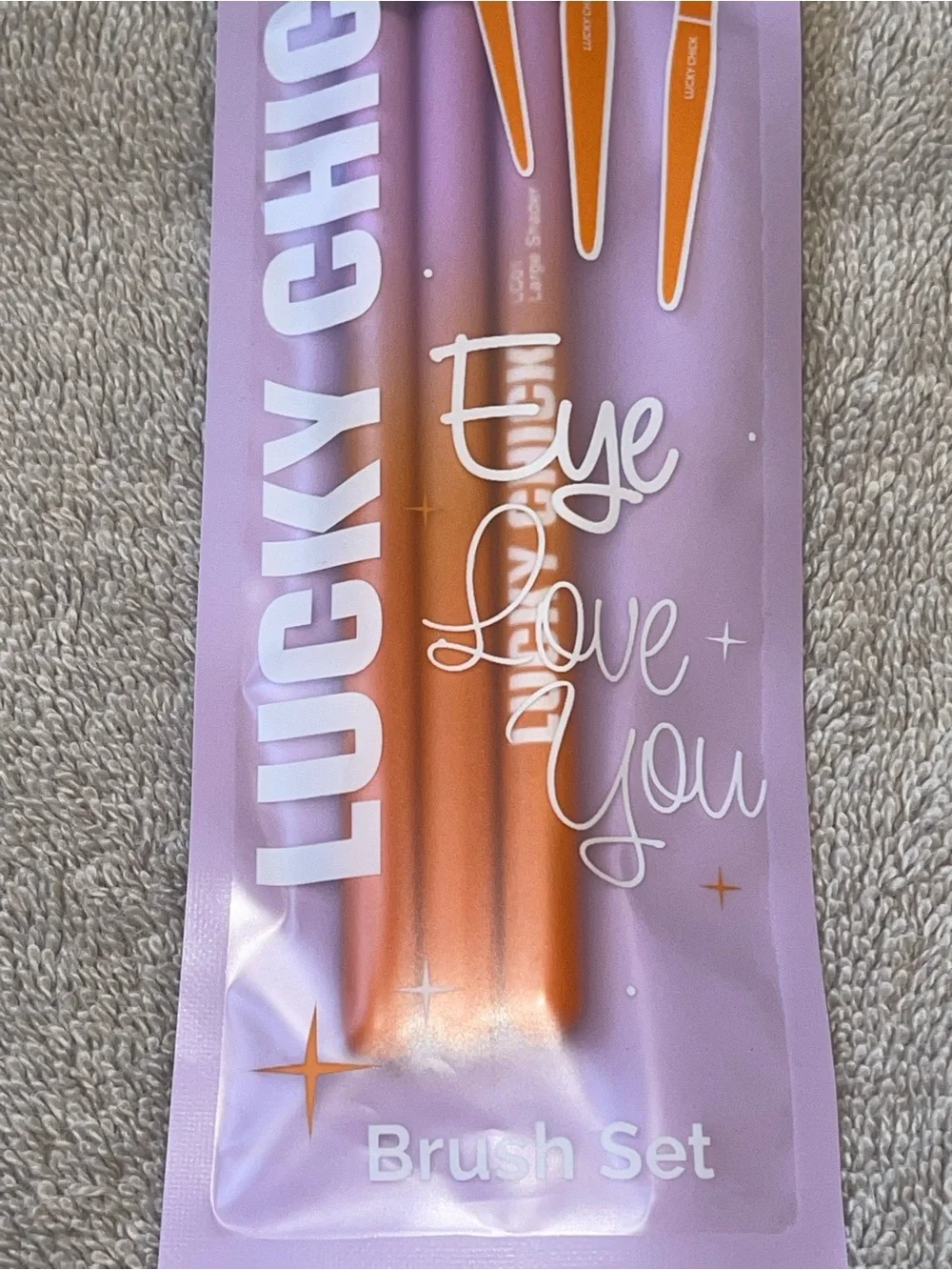 Lucky chick makeup brush set